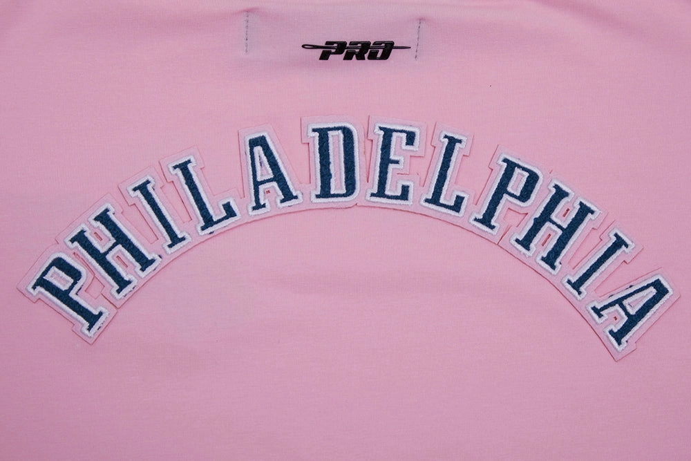 NFL PHILADELPHIA EAGLES CLASSIC WOMEN'S SINGLE JERSEY BOXY TEE (PINK)