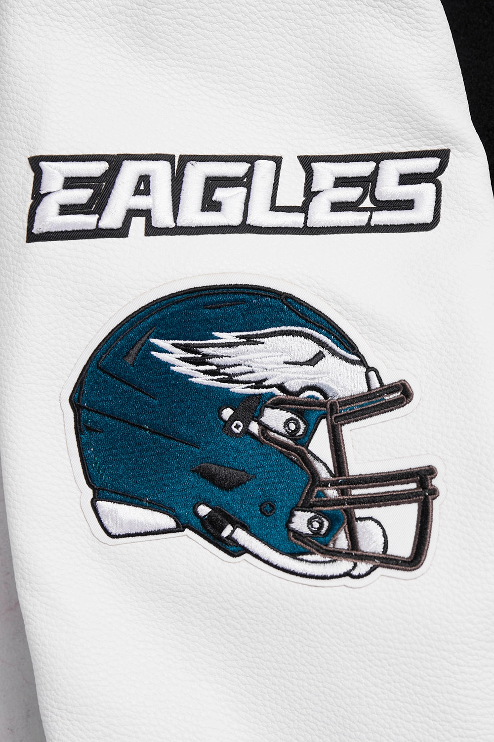 NFL PHILADELPHIA EAGLES CLASSIC WOOL MEN'S VARSITY JACKET (BLACK/WHITE)