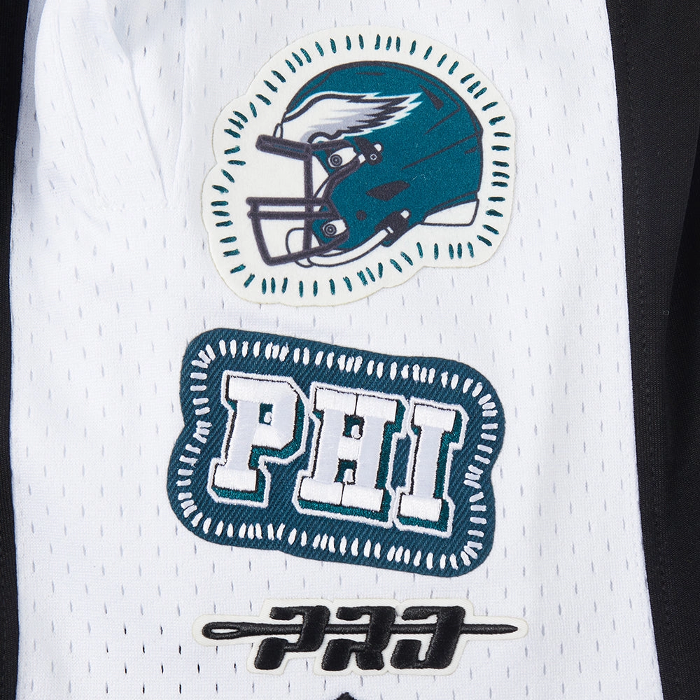 NFL PHILADELPHIA EAGLES DIY PICK STITCH MEN'S DOUBLE KNIT 2.0 SHORT (BLACK)