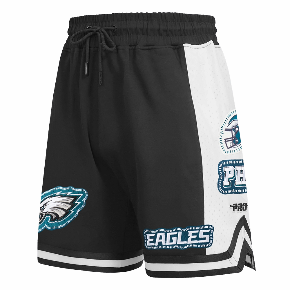 NFL PHILADELPHIA EAGLES DIY PICK STITCH MEN'S DOUBLE KNIT 2.0 SHORT (BLACK)