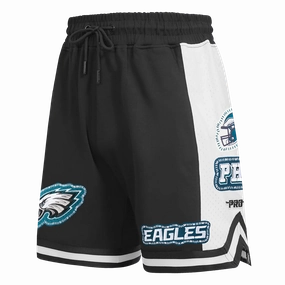 NFL PHILADELPHIA EAGLES DIY PICK STITCH MEN'S DOUBLE KNIT 2.0 SHORT (BLACK)