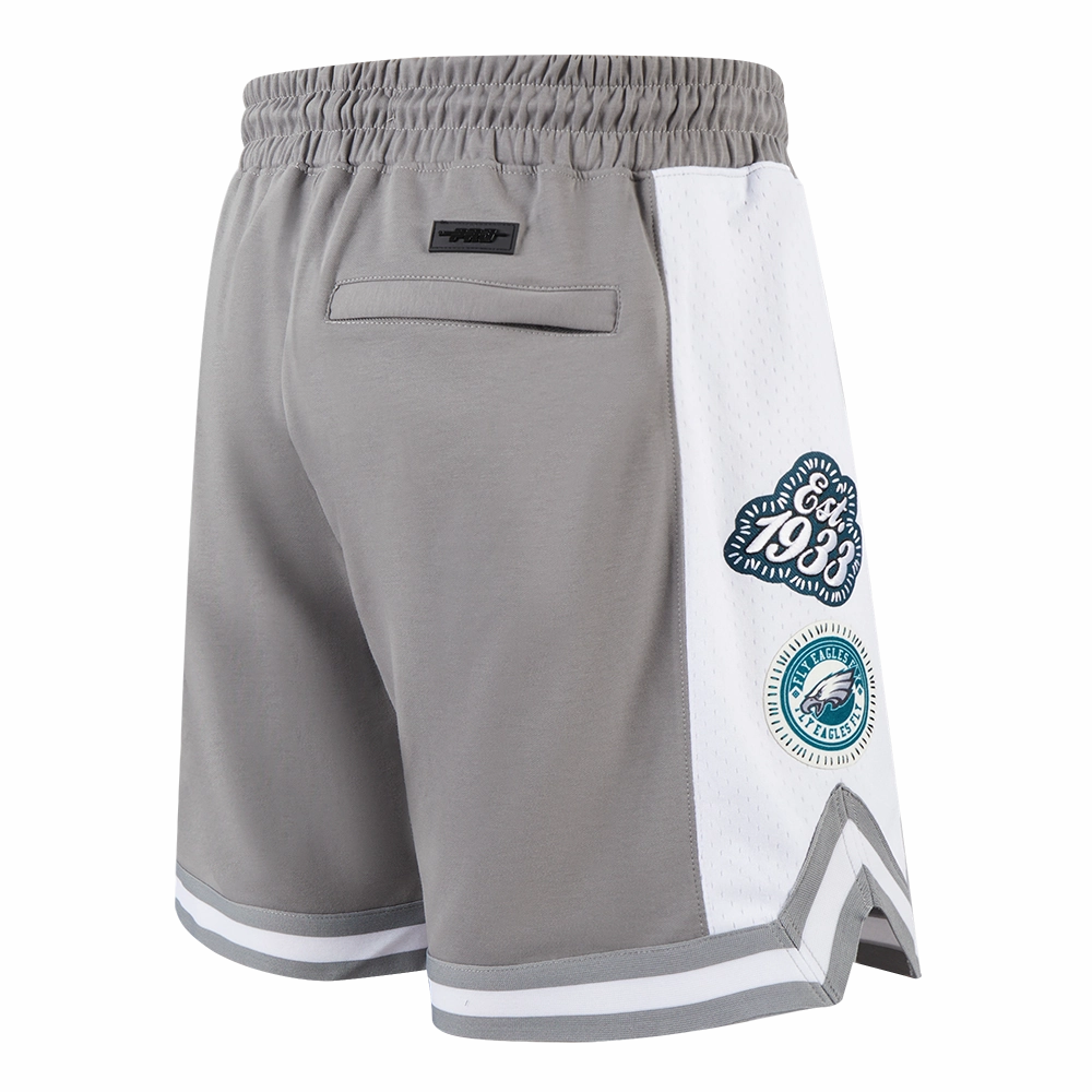 NFL PHILADELPHIA EAGLES DIY PICK STITCH MEN'S DOUBLE KNIT 2.0 SHORT (GRAY)
