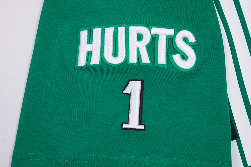 NFL PHILADELPHIA EAGLES JALEN HURTS #1 REMIX AVATAR MEN'S TEE (KELLY GREEN)