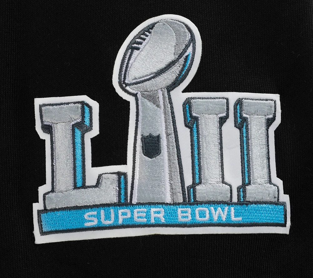 NFL PHILADELPHIA EAGLES MASHUP RIB MEN'S PULLOVER HOODIE (BLACK)