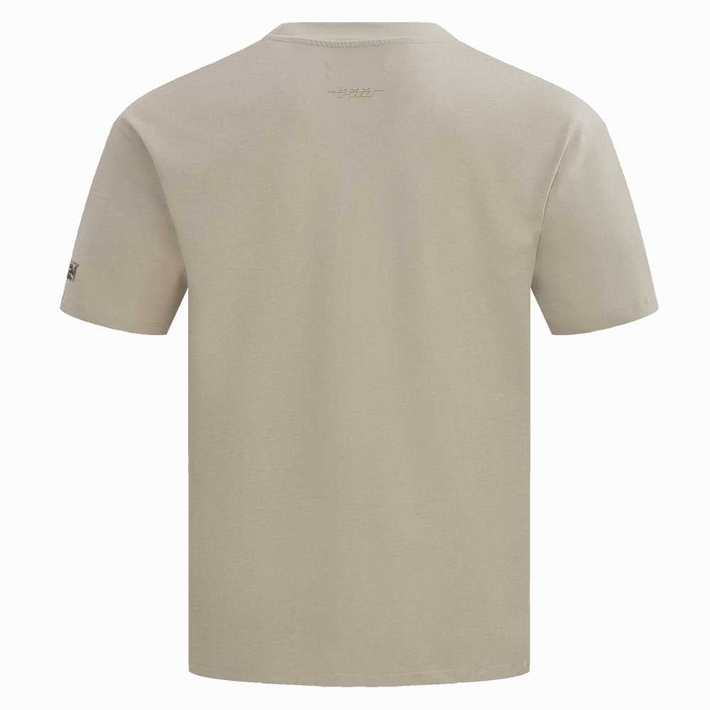 NFL PHILADELPHIA EAGLES NEUTRAL COTTON JERSEY DROP SHOULDER TEE (TAUPE)