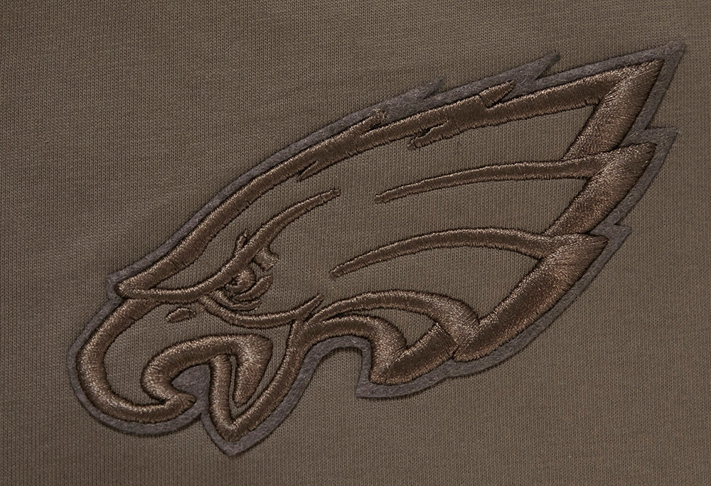NFL PHILADELPHIA EAGLES NEUTRAL DROP SHOULDER MEN'S TEE (DARK TAUPE)