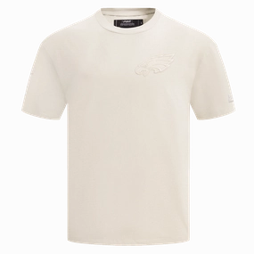 NFL PHILADELPHIA EAGLES NEUTRAL DROP SHOULDER MEN'S TEE (EGGSHELL)