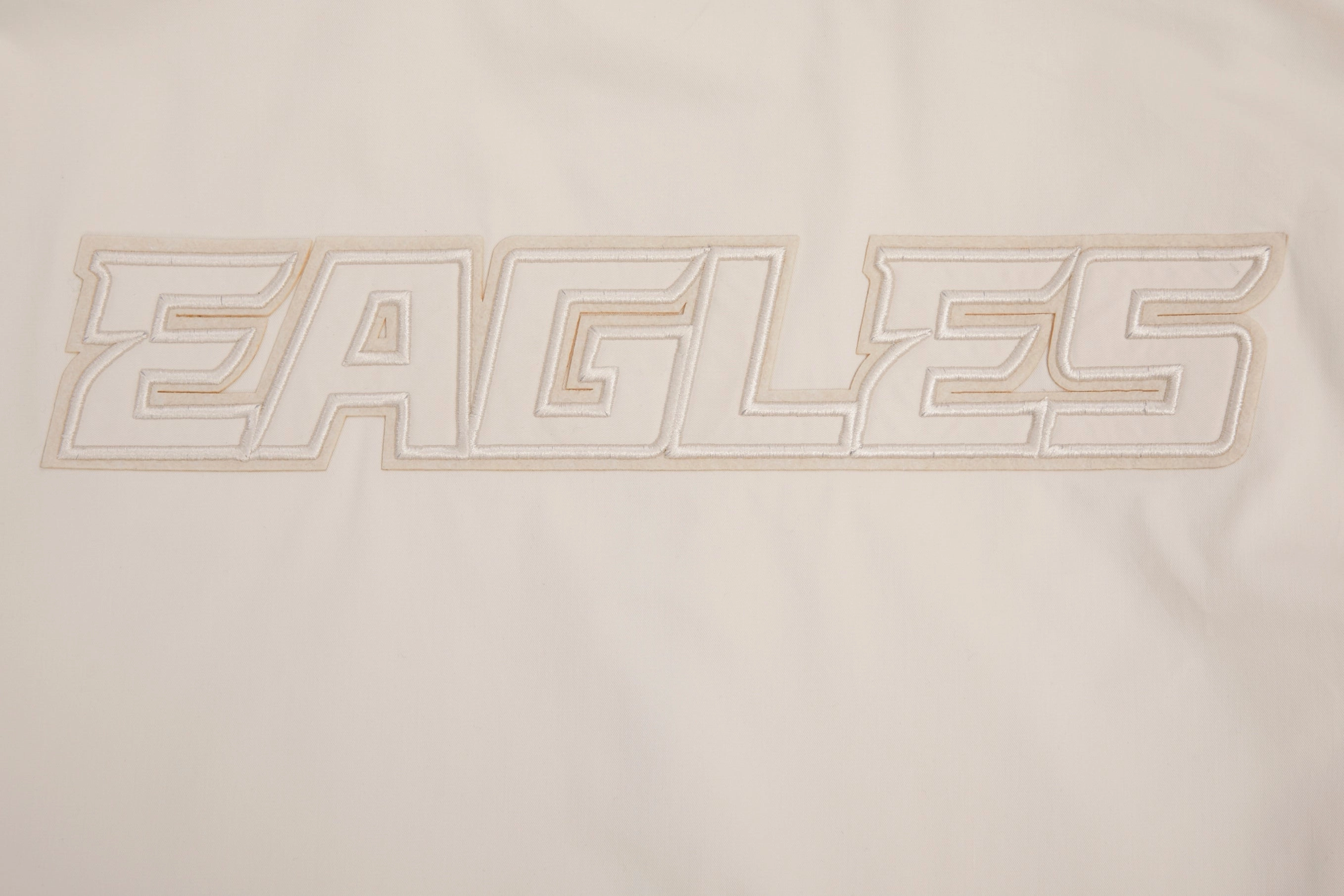 NFL PHILADELPHIA EAGLES NEUTRAL MEN'S TWILL JACKET (EGGSHELL)