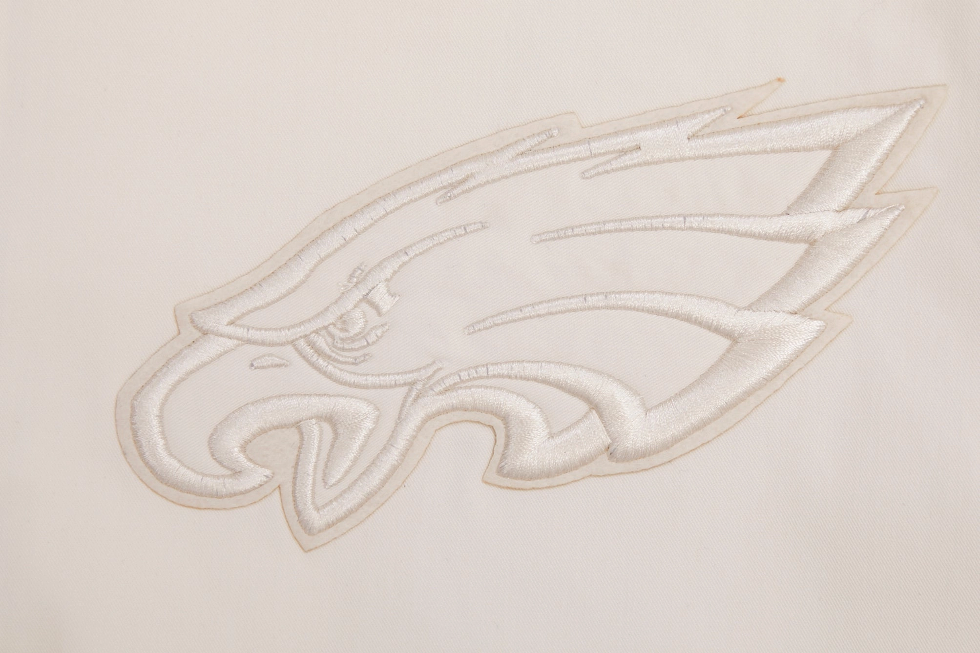 NFL PHILADELPHIA EAGLES NEUTRAL MEN'S TWILL JACKET (EGGSHELL)