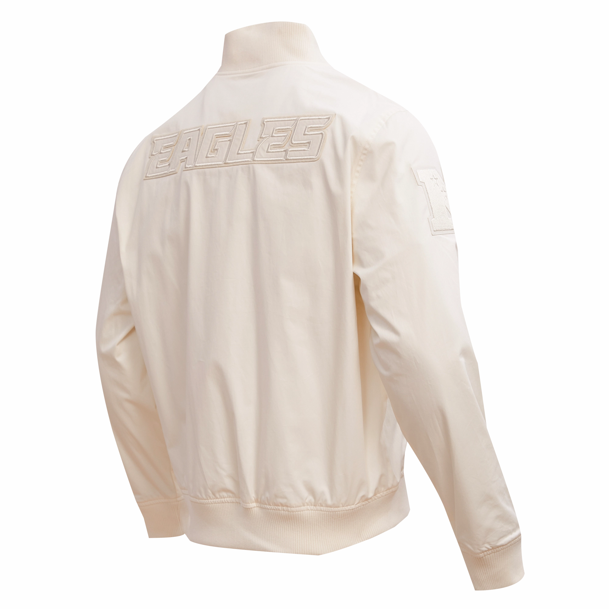 NFL PHILADELPHIA EAGLES NEUTRAL MEN'S TWILL JACKET (EGGSHELL)