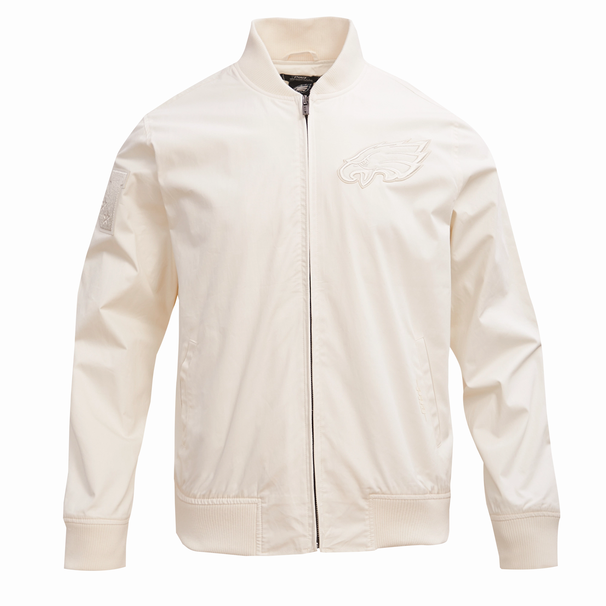 NFL PHILADELPHIA EAGLES NEUTRAL MEN'S TWILL JACKET (EGGSHELL)