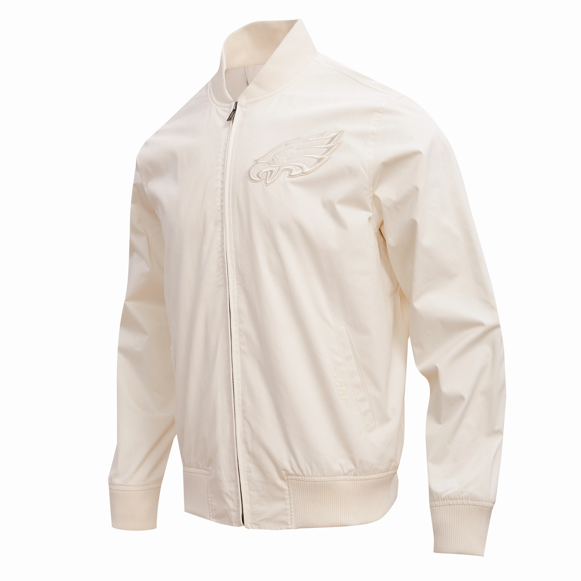 NFL PHILADELPHIA EAGLES NEUTRAL MEN'S TWILL JACKET (EGGSHELL)