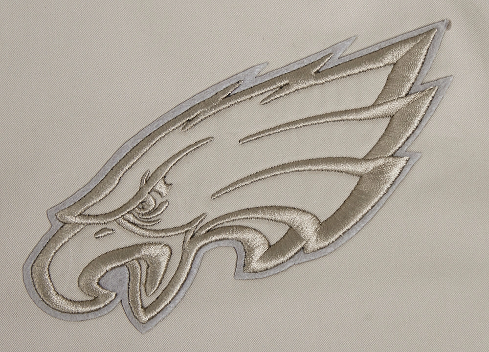 NFL PHILADELPHIA EAGLES NEUTRAL MEN'S TWILL JACKET (TAUPE)