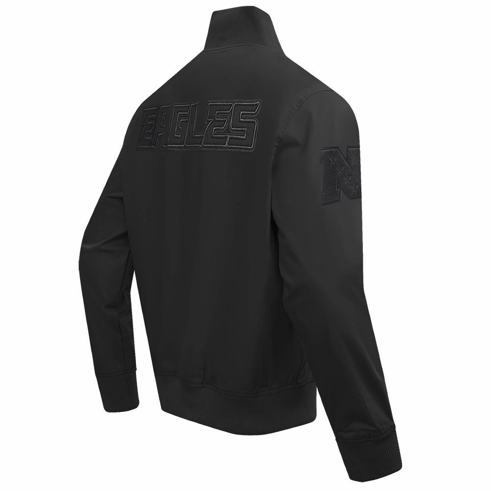 NFL PHILADELPHIA EAGLES NEUTRAL TWILL JACKET (BLACK)