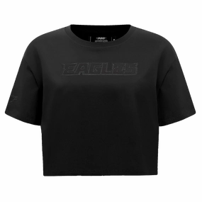 NFL PHILADELPHIA EAGLES NEUTRAL WOMEN'S BOXY TEE (BLACK)