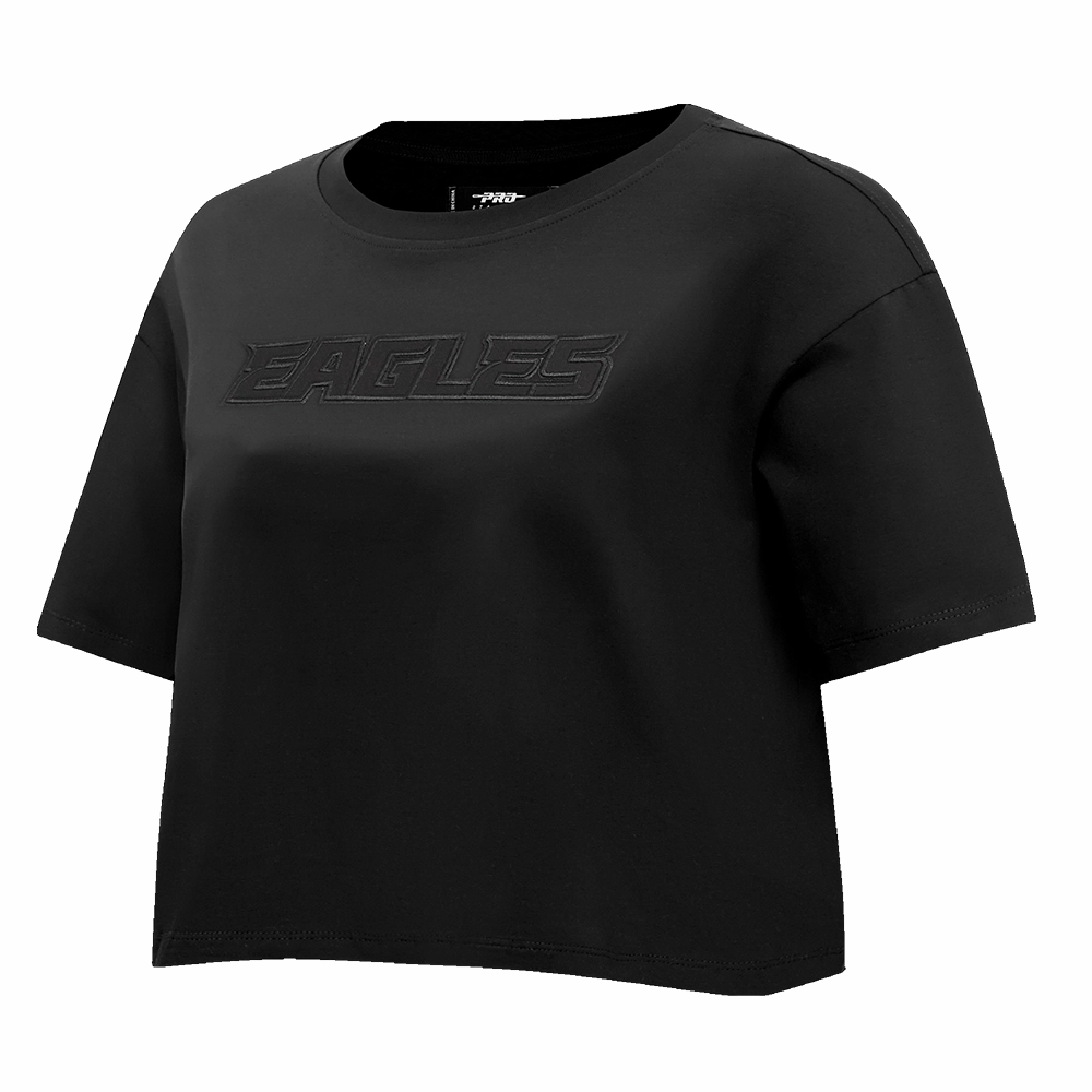 NFL PHILADELPHIA EAGLES NEUTRAL WOMEN'S BOXY TEE (BLACK)