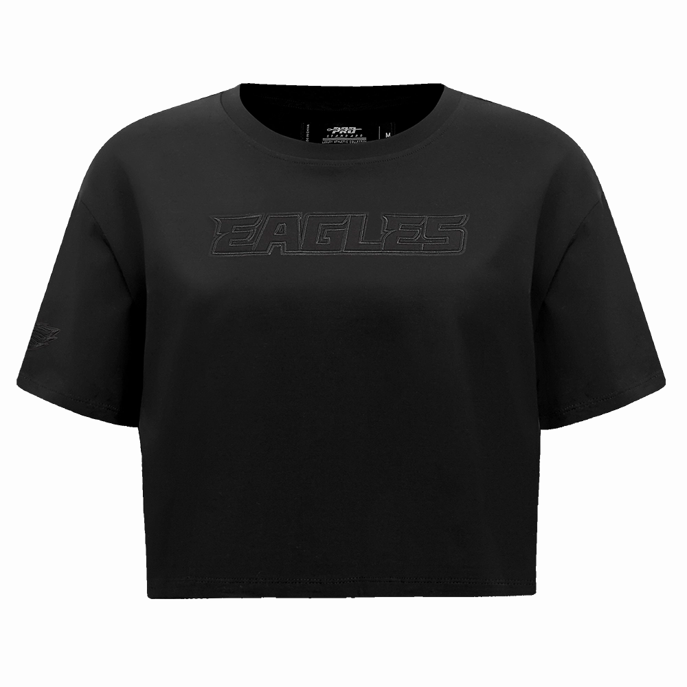 NFL PHILADELPHIA EAGLES NEUTRAL WOMEN'S BOXY TEE (BLACK)