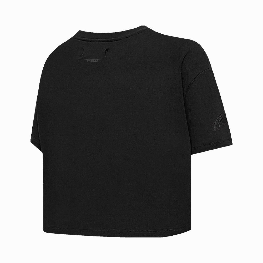 NFL PHILADELPHIA EAGLES NEUTRAL WOMEN'S BOXY TEE (BLACK)