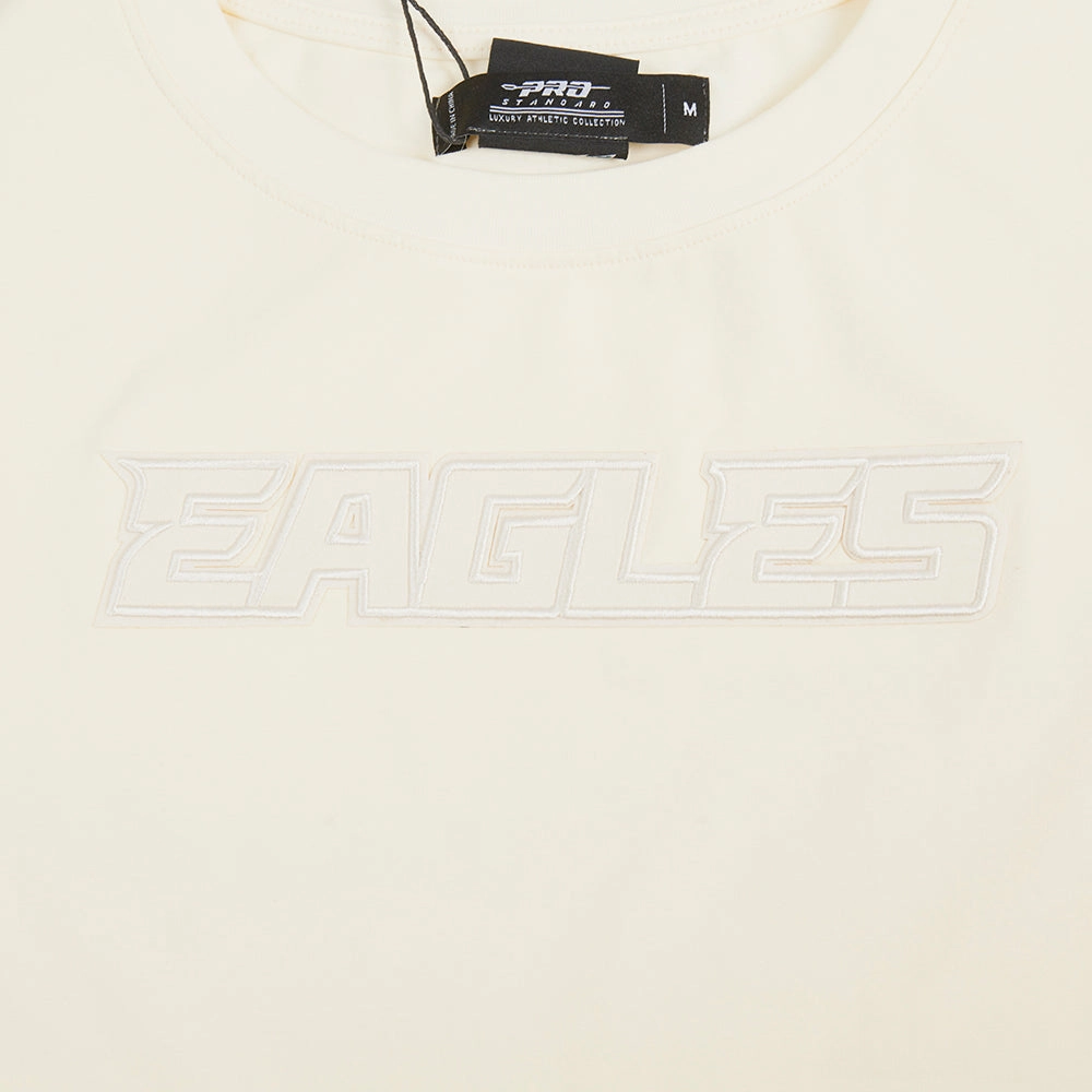NFL PHILADELPHIA EAGLES NEUTRAL WOMEN'S BOXY TEE (EGGSHELL)
