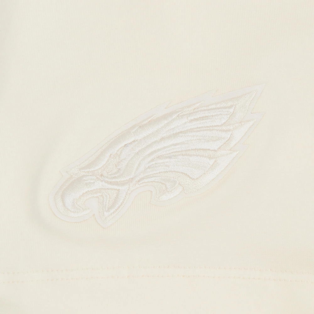 NFL PHILADELPHIA EAGLES NEUTRAL WOMEN'S BOXY TEE (EGGSHELL)
