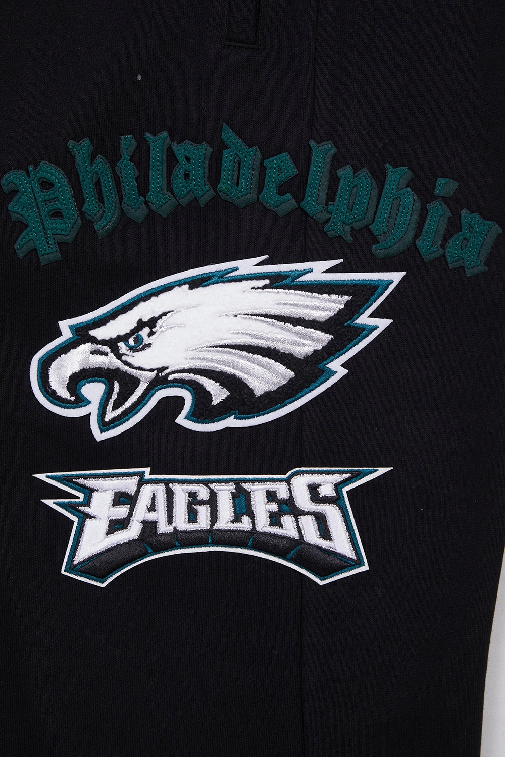 NFL PHILADELPHIA EAGLES OLD ENGLISH MEN'S SWEATPANT (BLACK)