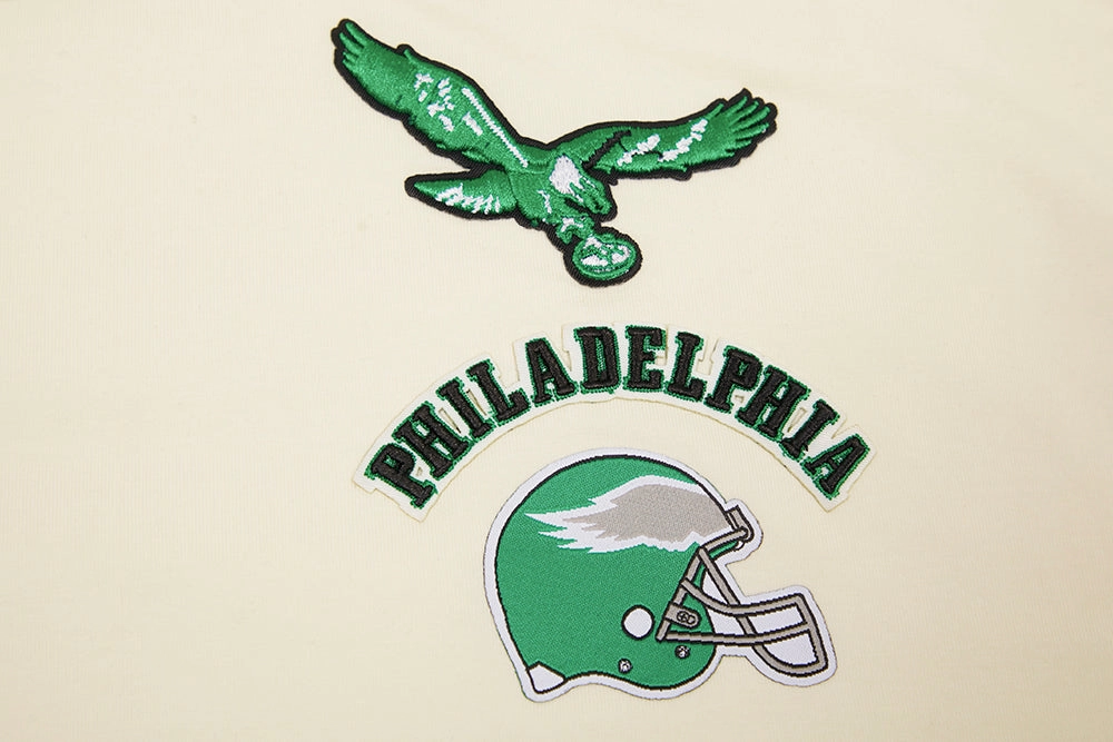NFL PHILADELPHIA EAGLES RETRO CLASSIC WOMEN'S BOXY TEE (EGGSHELL)