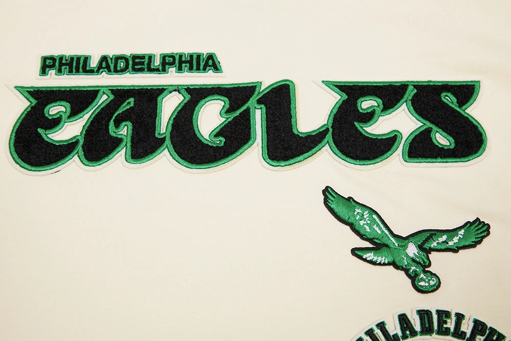 NFL PHILADELPHIA EAGLES RETRO CLASSIC WOMEN'S BOXY TEE (EGGSHELL)