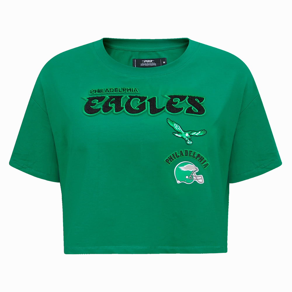 NFL PHILADELPHIA EAGLES RETRO CLASSIC WOMEN'S BOXY TEE (KELLY GREEN)