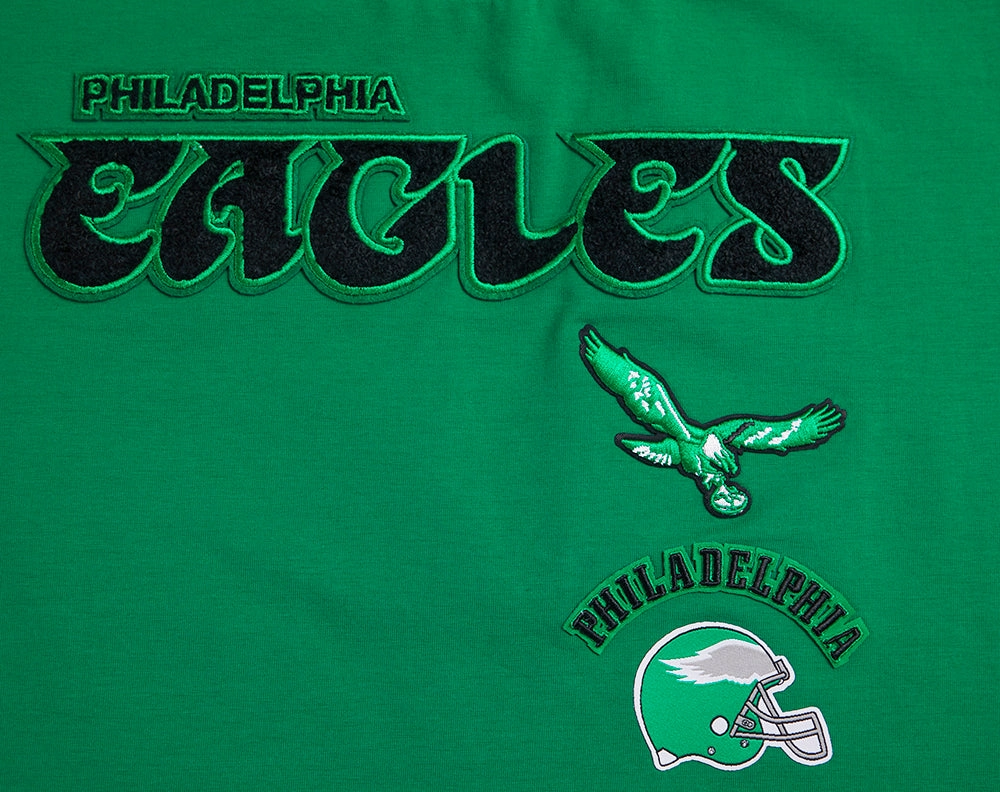 NFL PHILADELPHIA EAGLES RETRO CLASSIC WOMEN'S BOXY TEE (KELLY GREEN)