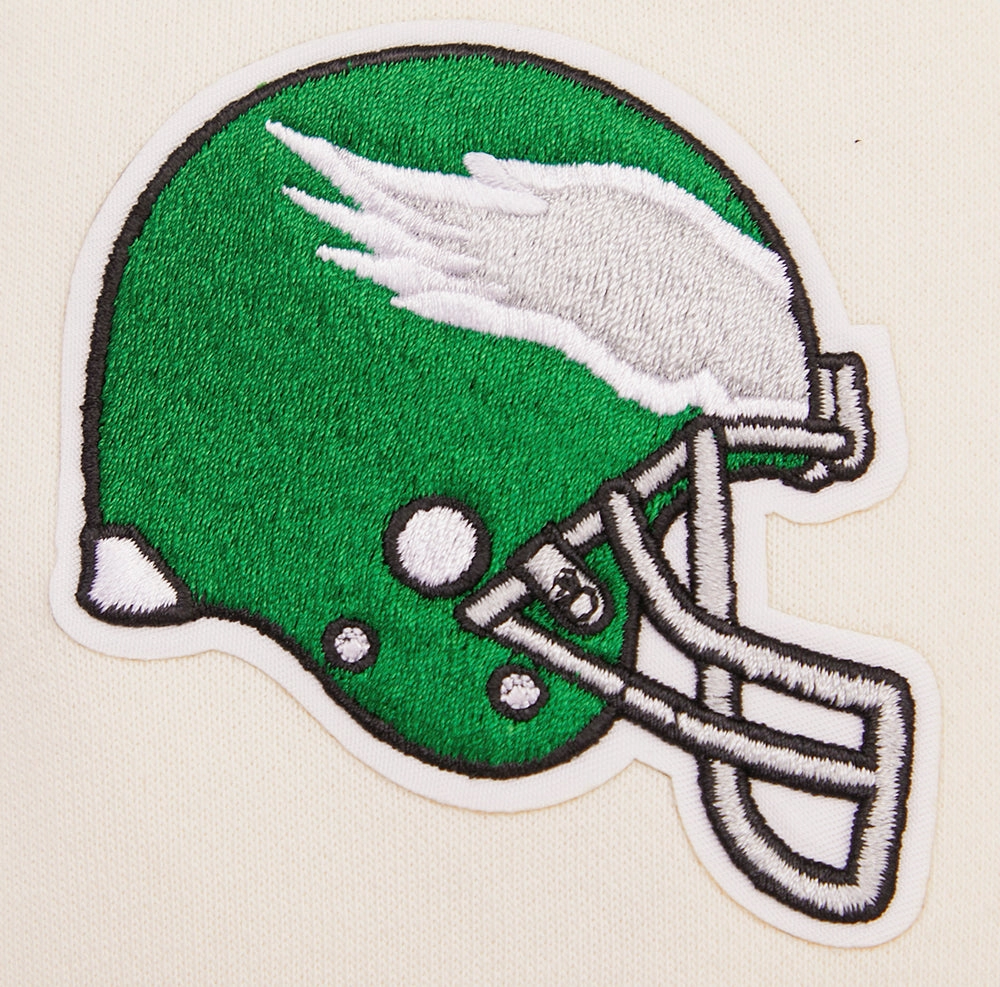 NFL PHILADELPHIA EAGLES RETRO CLASSIC WOMEN'S CREWNECK (EGGSHELL/KELLY GREEN)