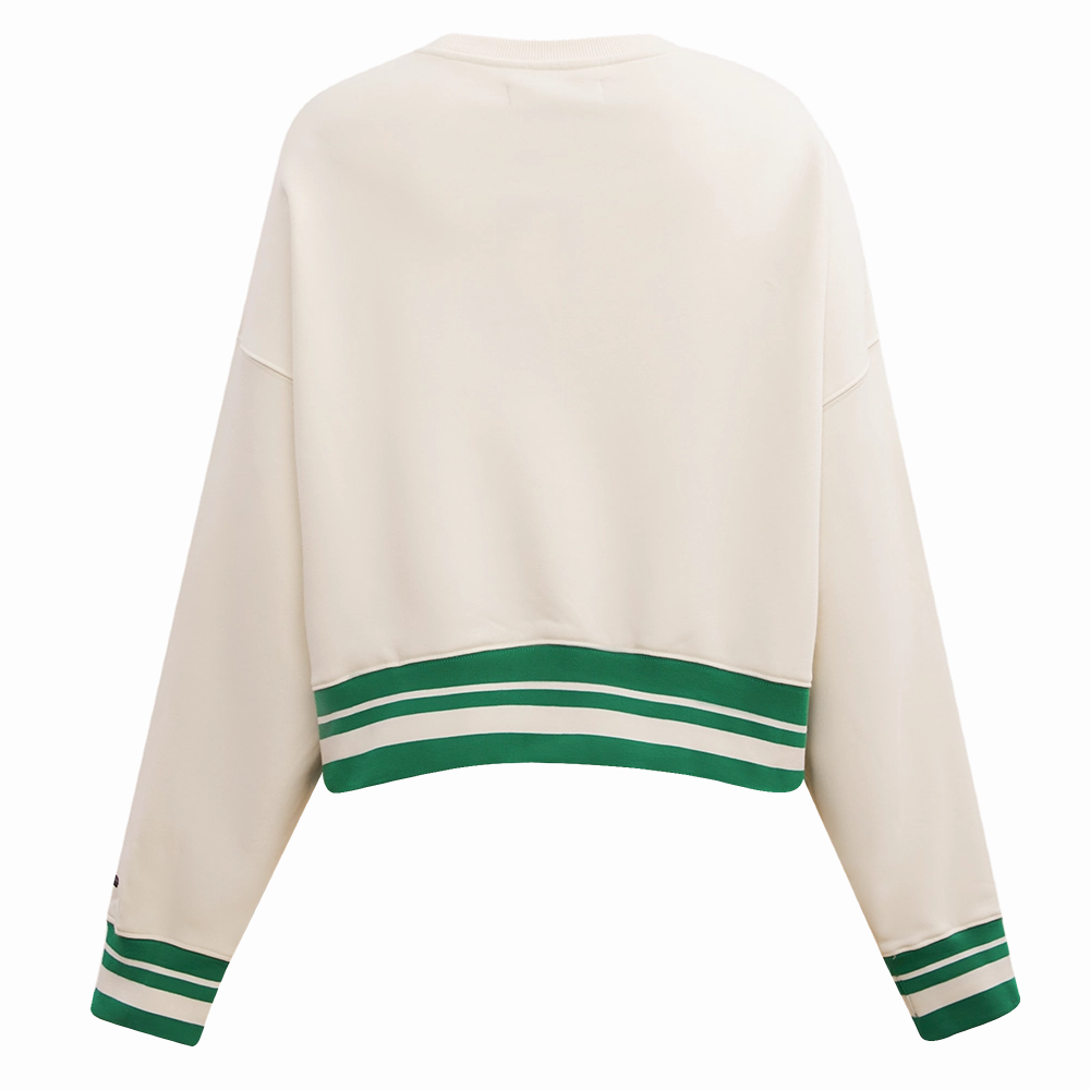 NFL PHILADELPHIA EAGLES RETRO CLASSIC WOMEN'S CREWNECK (EGGSHELL/KELLY GREEN)