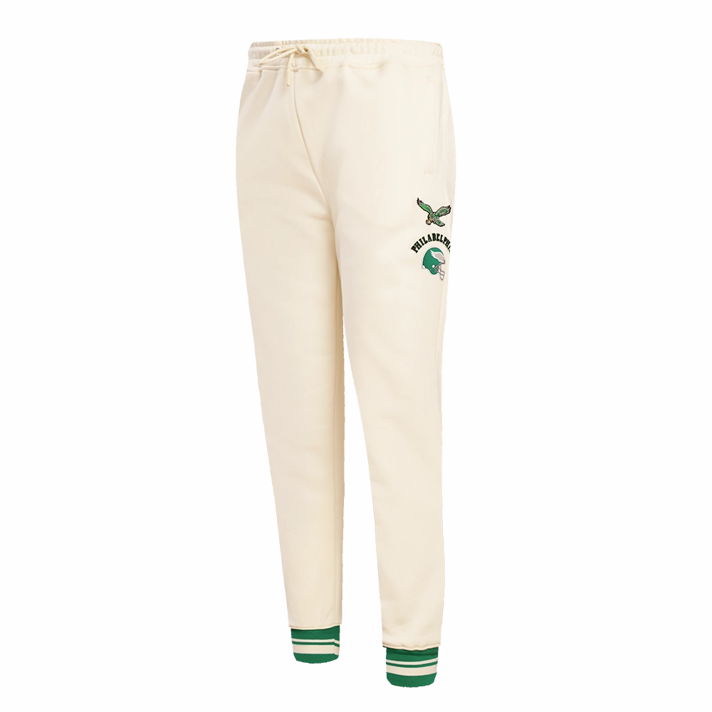 NFL PHILADELPHIA EAGLES RETRO CLASSIC WOMEN'S SWEATPANT (EGGSHELL/KELLY GREEN)