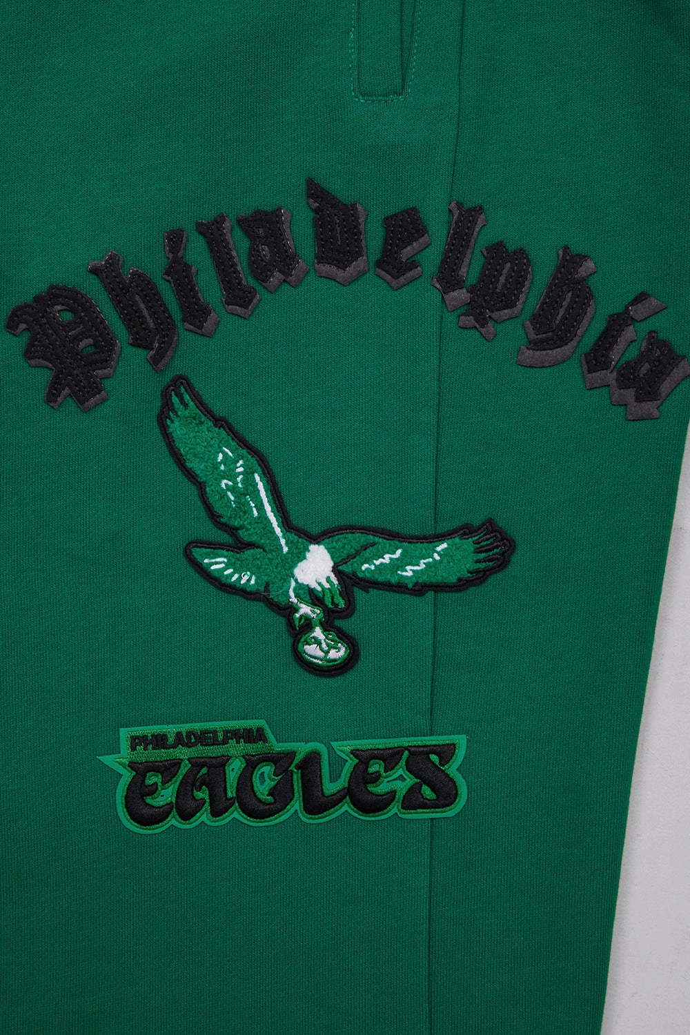 NFL PHILADELPHIA EAGLES RETRO OLD ENGLISH MEN'S SWEATPANT (KELLY GREEN)