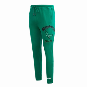 NFL PHILADELPHIA EAGLES RETRO OLD ENGLISH MEN'S SWEATPANT (KELLY GREEN)