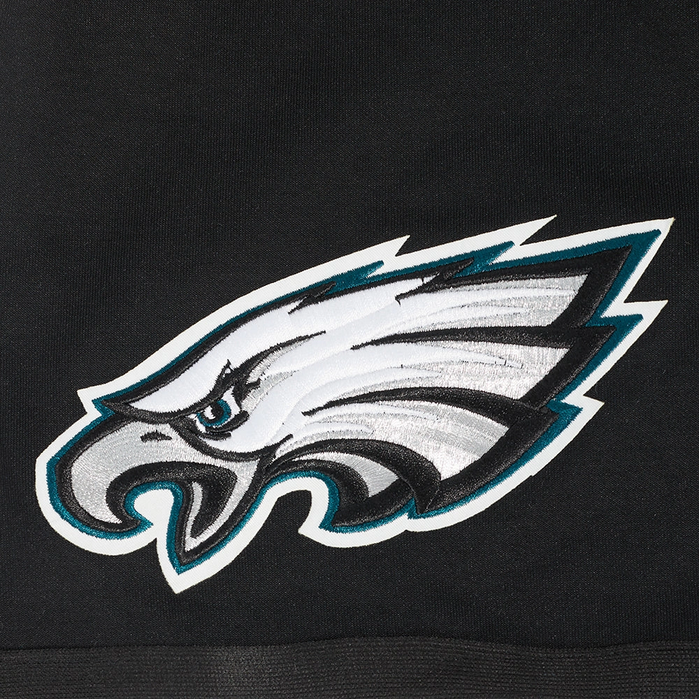 NFL PHILADELPHIA EAGLES SCRIPT TAIL MEN'S DOUBLE KNIT 2.0 SHORT (BLACK)