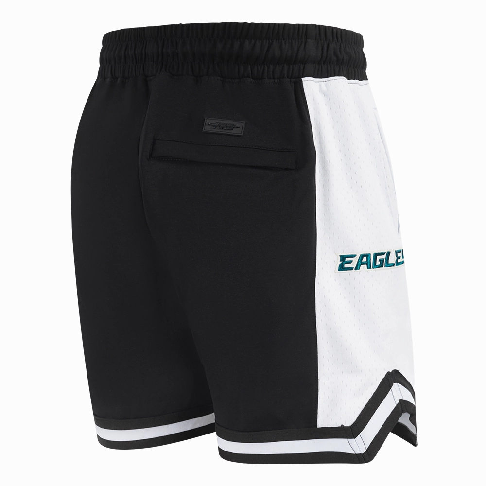 NFL PHILADELPHIA EAGLES SCRIPT TAIL MEN'S DOUBLE KNIT 2.0 SHORT (BLACK)
