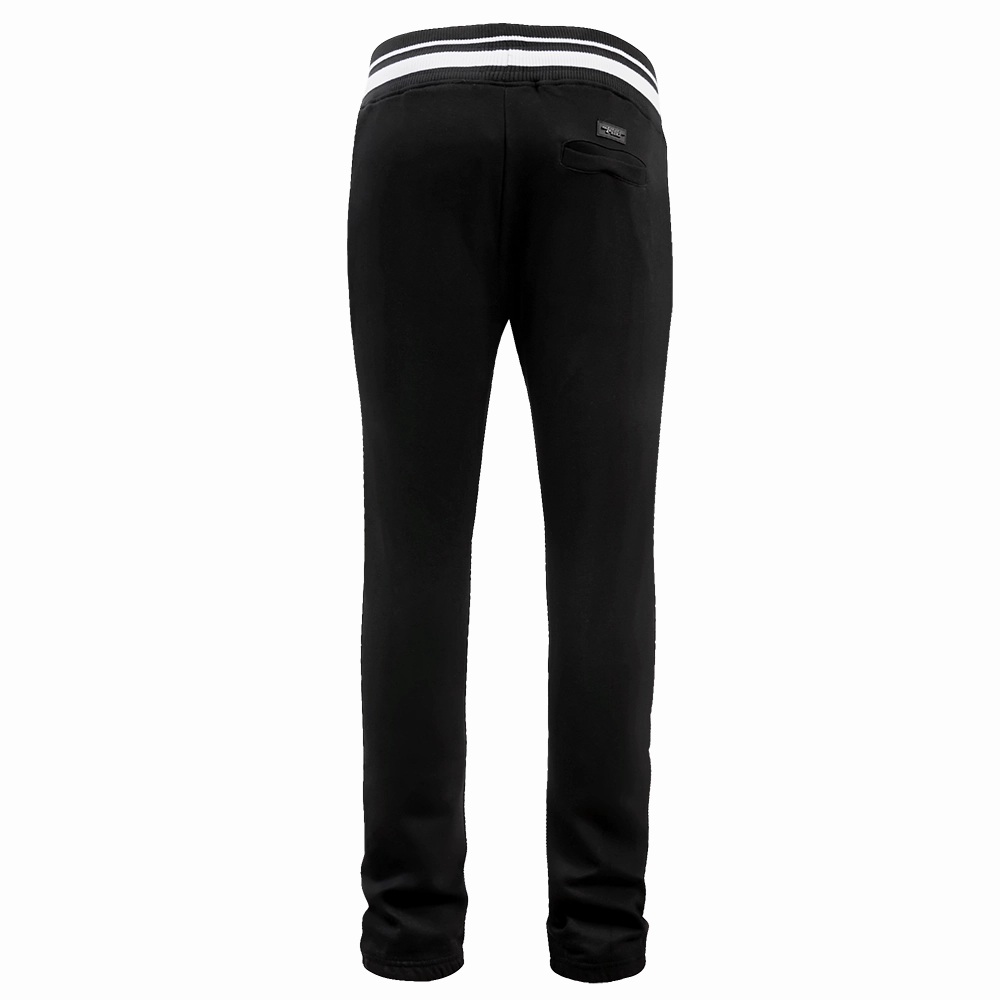 NFL PHILADELPHIA EAGLES SCRIPT TAIL MEN'S RIB FLEECE SWEATPANT (BLACK)