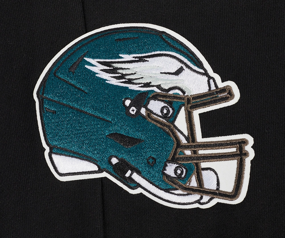 NFL PHILADELPHIA EAGLES SCRIPT TAIL MEN'S RIB FLEECE SWEATPANT (BLACK)