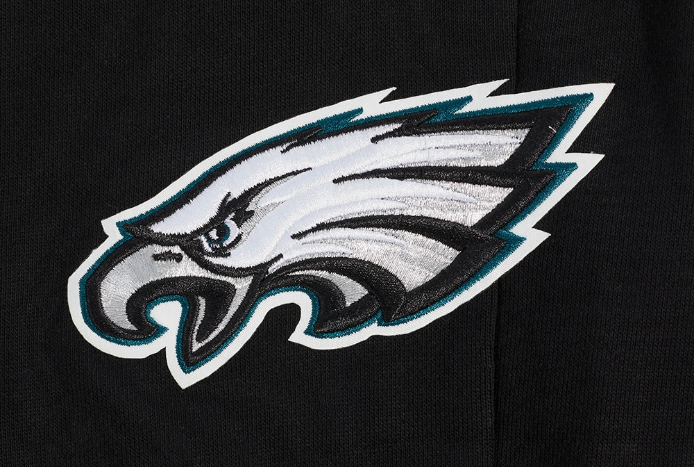 NFL PHILADELPHIA EAGLES SCRIPT TAIL MEN'S RIB FLEECE SWEATPANT (BLACK)