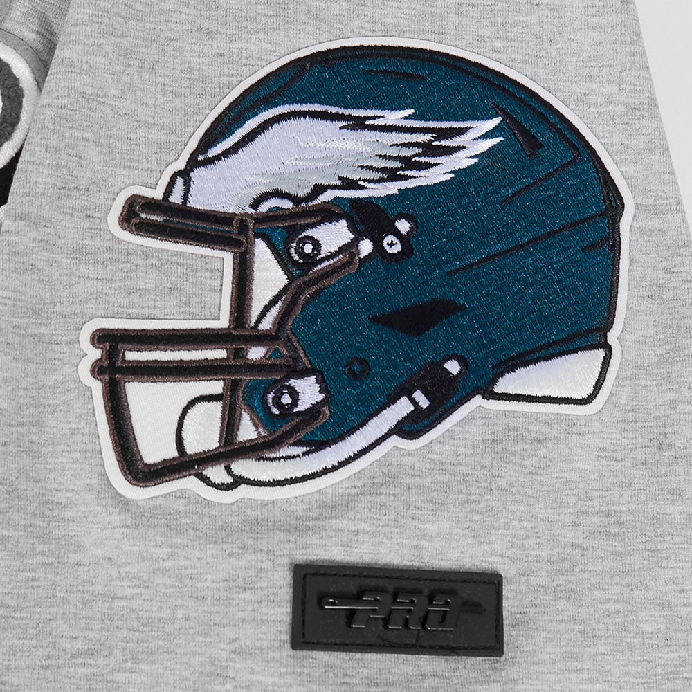 NFL PHILADELPHIA EAGLES SCRIPT TAIL MEN'S SINGLE JERSEY TEE (HEATHER GREY)