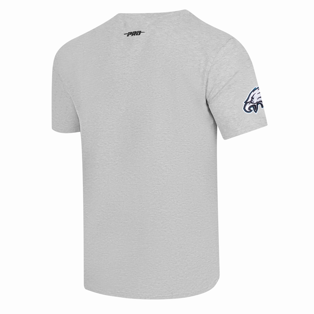 NFL PHILADELPHIA EAGLES SCRIPT TAIL MEN'S SINGLE JERSEY TEE (HEATHER GREY)