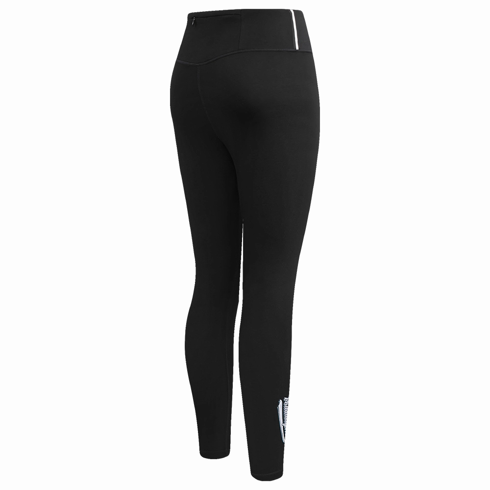 NFL PHILADELPHIA EAGLES SCRIPT TAIL WOMEN'S HIGH WAIST JERSEY LEGGING (BLACK)