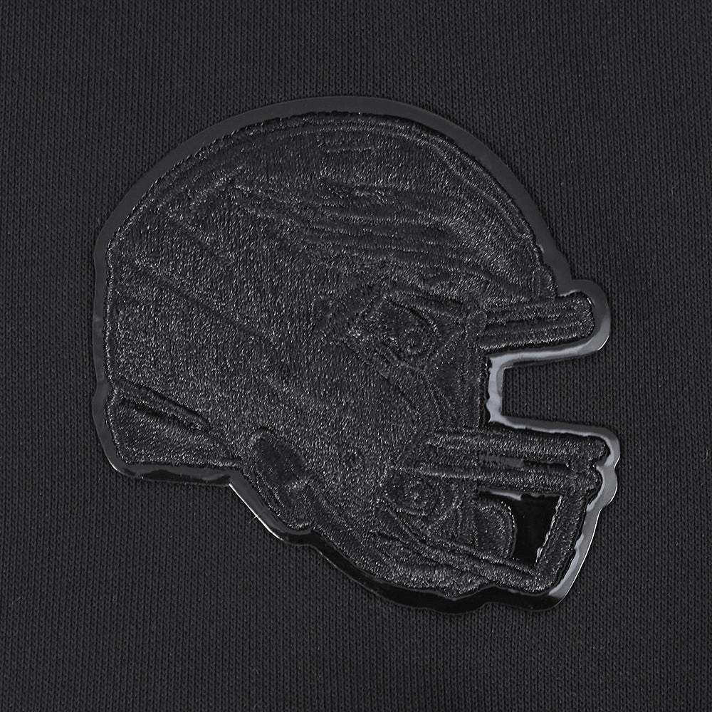 NFL PHILADELPHIA EAGLES TRIPLE BLACK WOMEN'S FLEECE PULLOVER HOODIE (TRIPLE BLACK WOMEN'S)