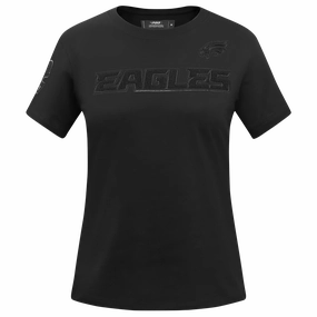 NFL PHILADELPHIA EAGLES TRIPLE BLACK WOMEN'S SLIM FIT TEE (TRIPLE BLACK WOMEN'S)