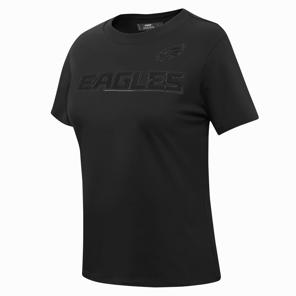 NFL PHILADELPHIA EAGLES TRIPLE BLACK WOMEN'S SLIM FIT TEE (TRIPLE BLACK WOMEN'S)