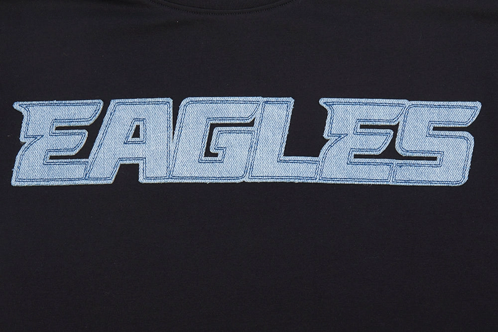 NFL PHILADELPHIA EAGLES VARSITY BLUES MEN'S TEE (BLACK)
