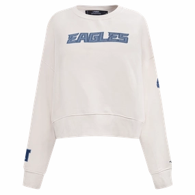 NFL PHILADELPHIA EAGLES VARSITY BLUES WOMEN'S W CREWNECK (LINEN)
