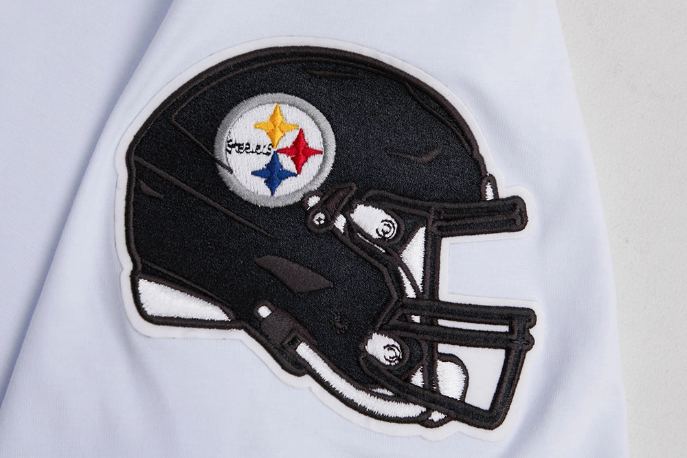 NFL PITTSBURGH STEELERS CLASSIC CHENILLE MEN'S   TEE (WHITE)