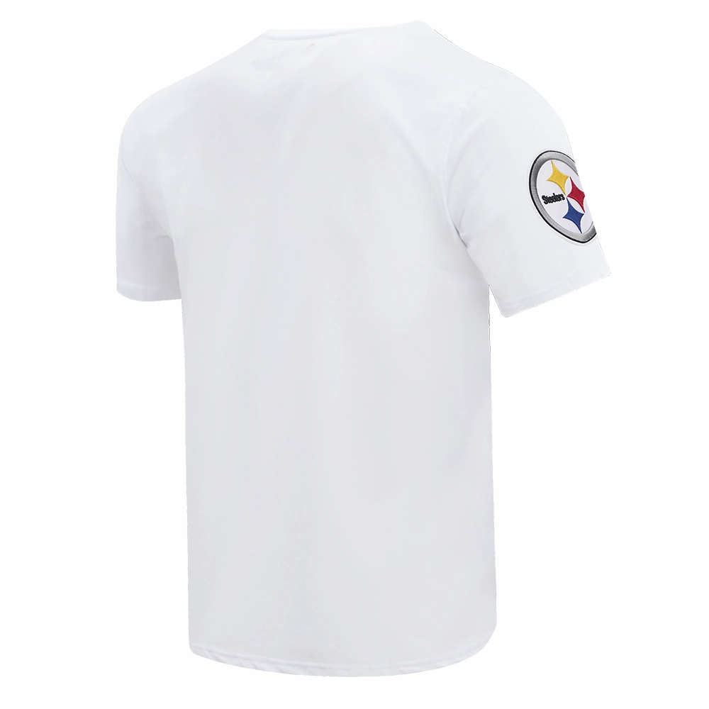 NFL PITTSBURGH STEELERS CLASSIC CHENILLE MEN'S   TEE (WHITE)