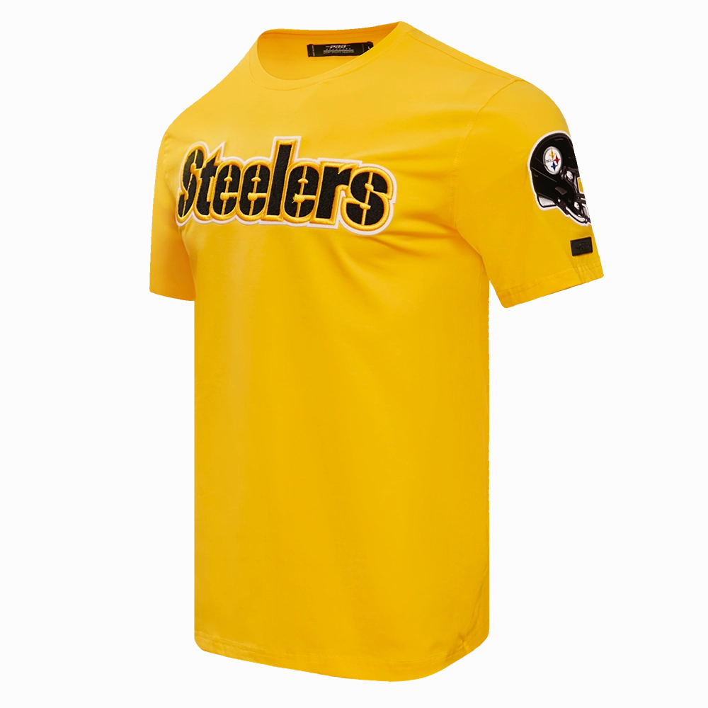 NFL PITTSBURGH STEELERS CLASSIC CHENILLE MEN'S   TEE (YELLOW)